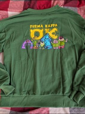 Disney Green Crewneck Sweatshirt with Blue Tokyo Resort Tag